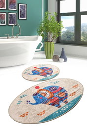 Mijölnir Juego de alfombras de baño Etnic Multicolor